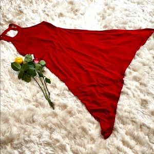 Halter Asymmetrical Dress